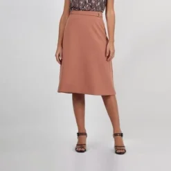 Falda Midi Detalle En Cintura -Feminora Moda Tienda De Ventas fds 3409 0081722 2 product