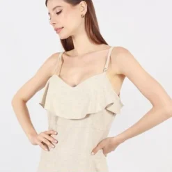 Vestido Cuello V Manga Sisa -Feminora Moda Tienda De Ventas fds 4974 0223722 2 product