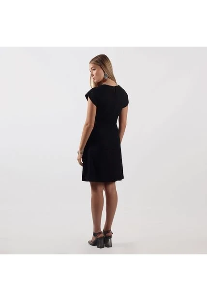 Vestido Cuello Redondo Manga Corta 7 Vestido Cuello Redondo Manga Corta - Imagen 5