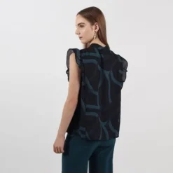 Blusa Cuello V Manga Sisa -Feminora Moda Tienda De Ventas fds 8204 3361722 3 product