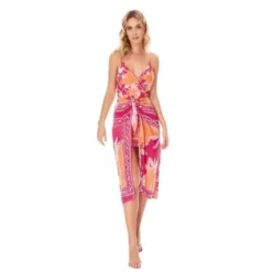 Vestido Sonia Largo Para Mujer Coral FIORY 3012