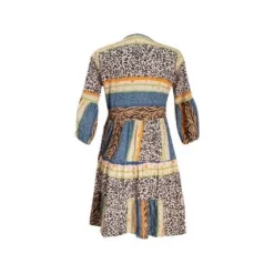 Vestido Nuru Corto Para Mujer Multicolor FIORY 3010 -Feminora Moda Tienda De Ventas fiory 7244 3592612 4 product