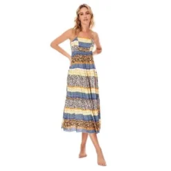 Vestido Zalika Largo Para Mujer Multicolor FIORY 3007