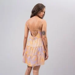 Vestido Amplio Corto Tiras Reloca -Feminora Moda Tienda De Ventas karibik 0189 5827712 3 product