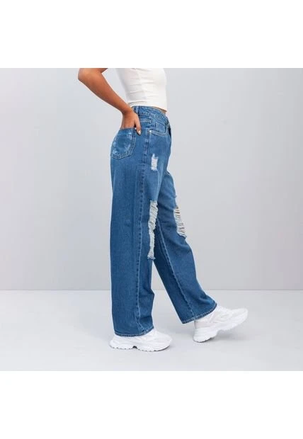 Jean Momfit Talle Alto Fish 4 Jean Momfit Talle Alto Fish - Imagen 2