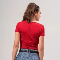 Blusa Ajustada Corta Manga Corta Naca -Feminora Moda Tienda De Ventas karibik 7130 8388722 3 product