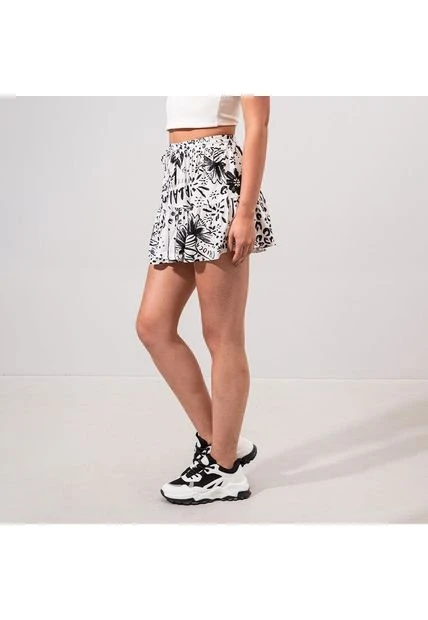 Falda Linea A Corta Talle Alto Ori 4 Falda Linea A Corta Talle Alto Ori - Imagen 2