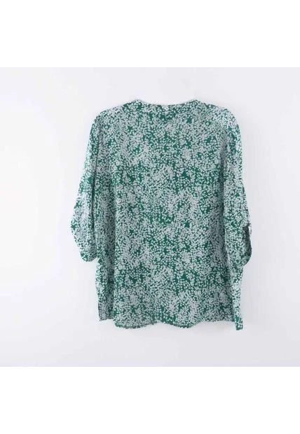 Blusa Para Mujer. Manga 3/4 Verde Marca L&H 6 Blusa Para Mujer. Manga 3/4 Verde Marca L&H - Imagen 4