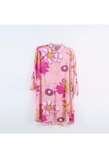 Bluson Para Mujer Manga 3/4 Rosado Marca L&H 2 Bluson Para Mujer Manga 3/4 Rosado Marca L&H