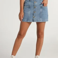 Falda Azul Medio Mattelsa