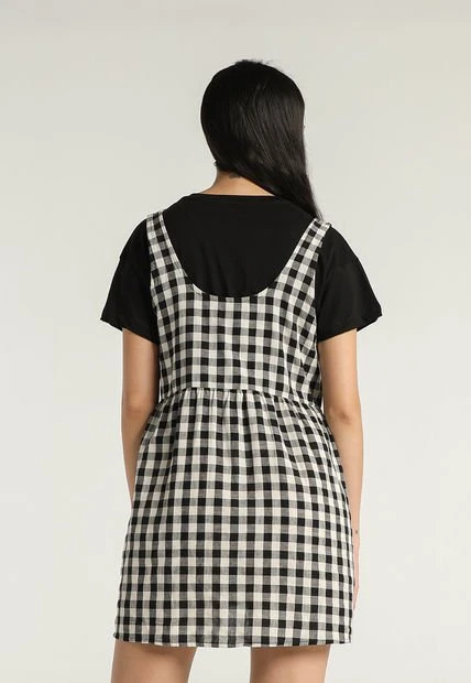 Vestido Blanco-Negro Mattelsa 5 Vestido Blanco-Negro Mattelsa - Imagen 3