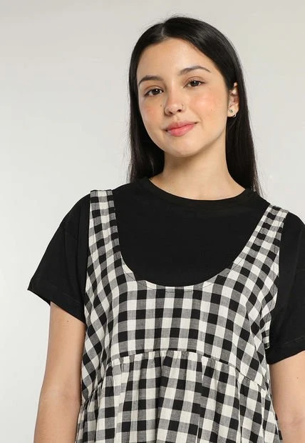 Vestido Blanco-Negro Mattelsa 7 Vestido Blanco-Negro Mattelsa - Imagen 5