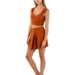 Short Terracota Para Mujer Cloe Mercedes Campuzano 12 Short Terracota Para Mujer Cloe Mercedes Campuzano -Feminora Moda Tienda De Ventas mercedes campuzano 0256 9195722 5 product