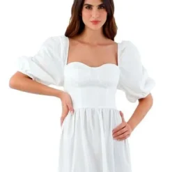 Vestido Largo Marfil Para Mujer Vivien Mercedes Campuzano -Feminora Moda Tienda De Ventas mercedes campuzano 0929 1006712 2 product