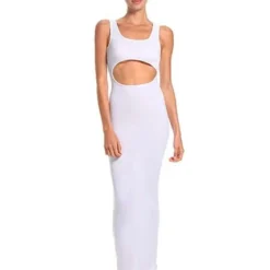 Vestido Largo Marfil Para Mujer Aries Mercedes Campuzano