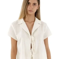 Blusa Marfil Para Mujer Alma Mercedes Campuzano