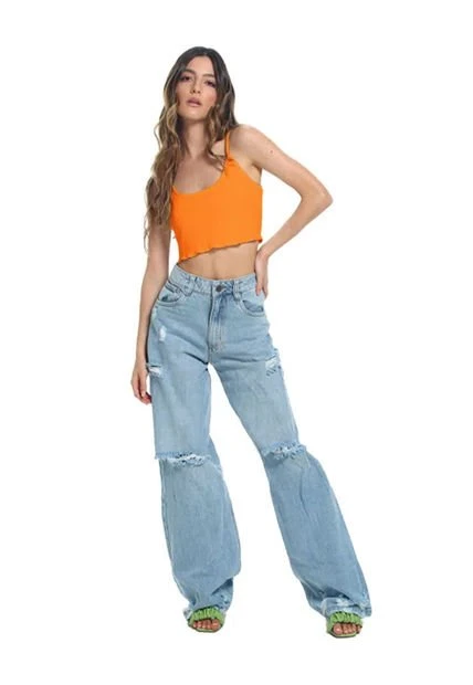 Top Naranja Para Mujer Orion Mercedes Campuzano 4 Top Naranja Para Mujer Orion Mercedes Campuzano - Imagen 2