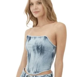 Top Corse Azul Para Mujer Dream Mercedes Campuzano -Feminora Moda Tienda De Ventas mercedes campuzano 2131 2095722 3 product