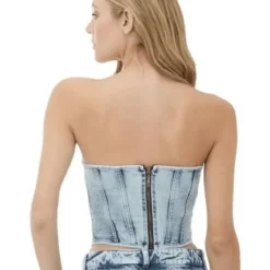 Top Corse Azul Para Mujer Dream Mercedes Campuzano -Feminora Moda Tienda De Ventas mercedes campuzano 2132 2095722 4 product