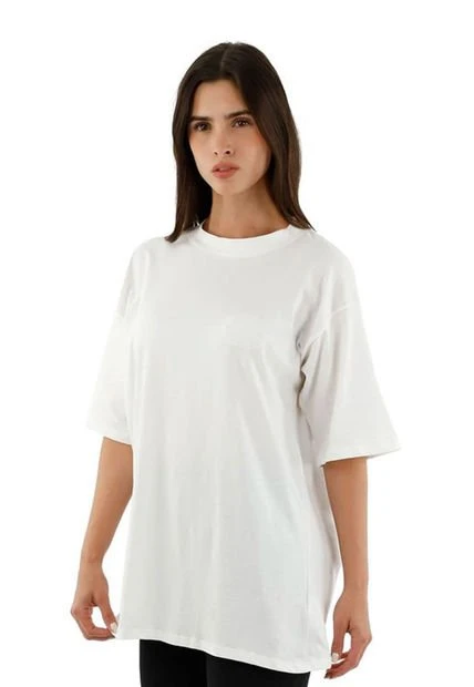 T-shirt Blanco Para Mujer Cheryl Mercedes Campuzano 4 T-shirt Blanco Para Mujer Cheryl Mercedes Campuzano - Imagen 2