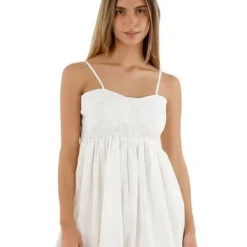 Vestido Corto Marfil Para Mujer Joan Mercedes Campuzano