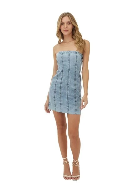 Vestido Corto Azul Para Mujer Kai Mercedes Campuzano 3 Vestido Corto Azul Para Mujer Kai Mercedes Campuzano