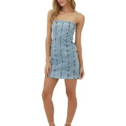 Vestido Corto Azul Para Mujer Kai Mercedes Campuzano 7 Vestido Corto Azul Para Mujer Kai Mercedes Campuzano -Feminora Moda Tienda De Ventas mercedes campuzano 3824 3885722 3 product