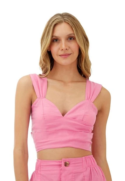 Top Rosado Para Mujer Maya Mercedes Campuzano 3 Top Rosado Para Mujer Maya Mercedes Campuzano