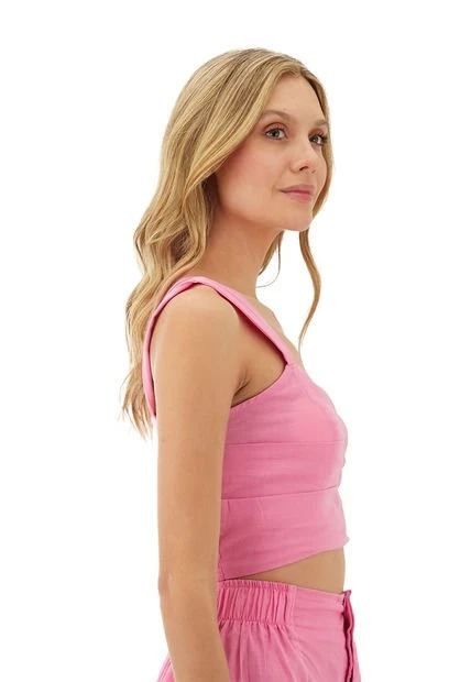 Top Rosado Para Mujer Maya Mercedes Campuzano 4 Top Rosado Para Mujer Maya Mercedes Campuzano - Imagen 2