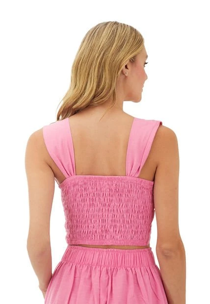 Top Rosado Para Mujer Maya Mercedes Campuzano 5 Top Rosado Para Mujer Maya Mercedes Campuzano - Imagen 3