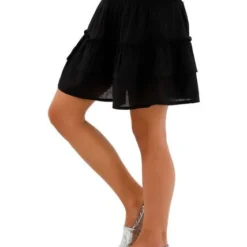 Falda Corta Negro Para Mujer Fiore Mercedes Campuzano -Feminora Moda Tienda De Ventas mercedes campuzano 4203 8685722 3 product