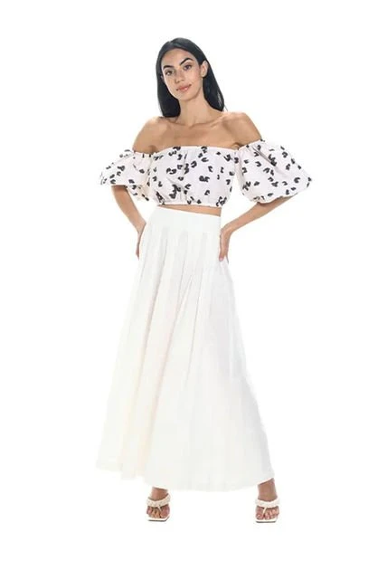 Top Estampado Beige Para Mujer Cardo Mercedes Campuzano 6 Top Estampado Beige Para Mujer Cardo Mercedes Campuzano - Imagen 4