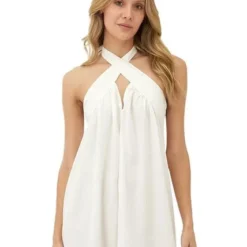 Vestido Largo Marfil Para Mujer Solei Mercedes Campuzano