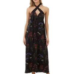 Vestido Largo Estampado Floral Negro Para Mujer Solei Mercedes Campuzano 7 Vestido Largo Estampado Floral Negro Para Mujer Solei Mercedes Campuzano -Feminora Moda Tienda De Ventas mercedes campuzano 9512 8195722 2 product