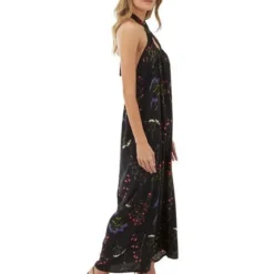 Vestido Largo Estampado Floral Negro Para Mujer Solei Mercedes Campuzano 8 Vestido Largo Estampado Floral Negro Para Mujer Solei Mercedes Campuzano -Feminora Moda Tienda De Ventas mercedes campuzano 9514 8195722 3 product