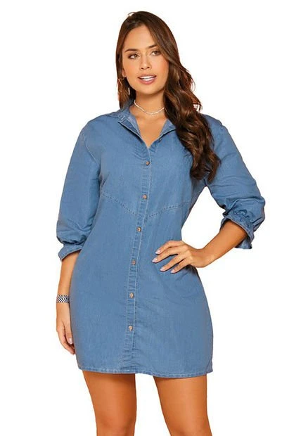 Vestido Azul MP 91563 3 Vestido Azul MP 91563