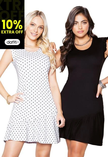 VESTIDO PAQ X2 ADULTO MULTICOLOR MP 92974 3 VESTIDO PAQ X2 ADULTO MULTICOLOR MP 92974