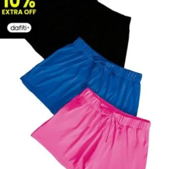 Short Set X3 Negro-Azul-Fucsia MP 32909