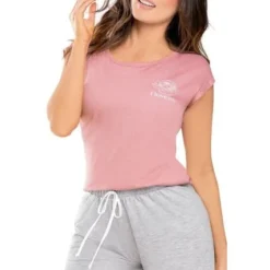 CAMISA PIJAMA ADULTO PALO DE ROSA OSCURO MP 76154