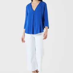 Blusa Azul MP 10 Blusa Azul MP -Feminora Moda Tienda De Ventas mp 8130 3376312 4 product