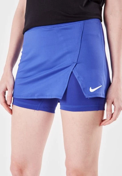Falda Short Azul-Blanco Nike Court Victory 5 Falda Short Azul-Blanco Nike Court Victory - Imagen 3