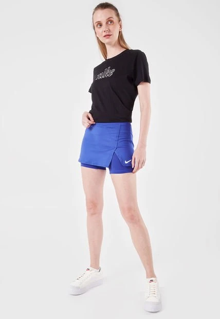 Falda Short Azul-Blanco Nike Court Victory 6 Falda Short Azul-Blanco Nike Court Victory - Imagen 4