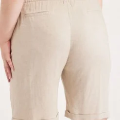 Bermuda Para Mujer Patprimo Beige En Viscosa -Feminora Moda Tienda De Ventas patprimo 0287 8404812 3 product