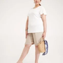 Bermuda Para Mujer Patprimo Beige En Viscosa -Feminora Moda Tienda De Ventas patprimo 0292 8404812 4 product