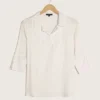 Camisa Mujer Manga 3/4 Blanco Viscosa -Feminora Moda Tienda De Ventas patprimo 0841 0125712 1 product