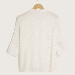 Camisa Mujer Manga 3/4 Blanco Viscosa -Feminora Moda Tienda De Ventas patprimo 0843 0125712 3 product