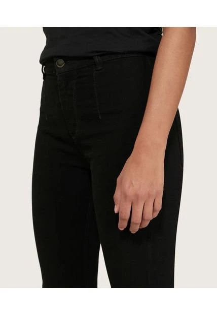 Jean Mujer Patprimo Negro Algodón Flare 5 Jean Mujer Patprimo Negro Algodón Flare - Imagen 3