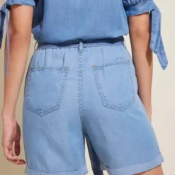 Bermuda Mujer Patprimo Azul Liocel -Feminora Moda Tienda De Ventas patprimo 3371 7330122 3 product