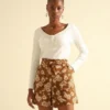 Bermuda Mujer Patprimo Café Lino 1 Bermuda Mujer Patprimo Café Lino -Feminora Moda Tienda De Ventas patprimo 4051 8350122 1 product