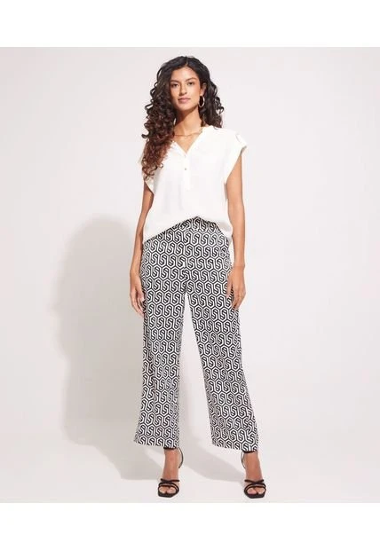 Blusa Mujer Patprimo M/S Blanco Rayón 4 Blusa Mujer Patprimo M/S Blanco Rayón - Imagen 2